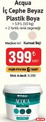 POLİSAN ACQUA İÇ CEPHE BEYAZ PLASTİK BOYA 5,9 L